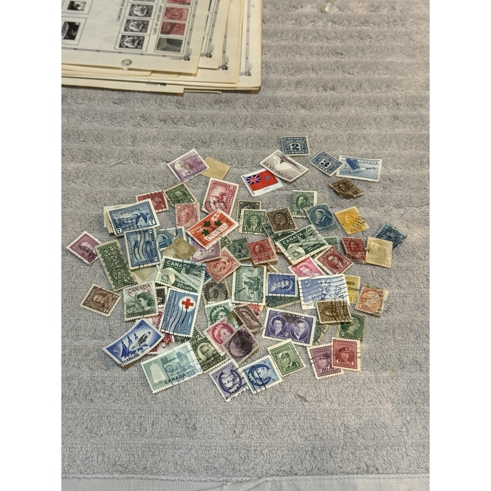 collection consists of used Canadian postage stamps